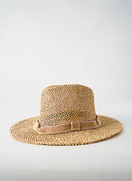 Chapeau forme chapeau paille beige COUSTILLERES femme
