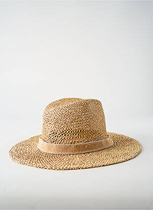 Chapeau forme chapeau paille beige COUSTILLERES femme