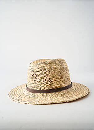 Chapeau forme chapeau paille beige COUSTILLERES femme