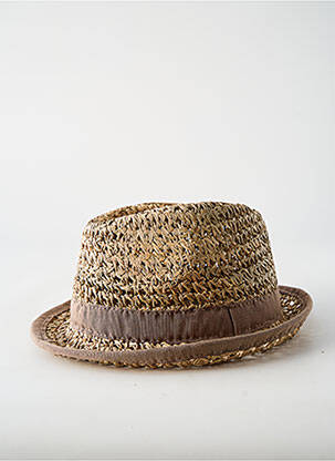 Chapeau bande anti-transpiration marron COUSTILLERES homme