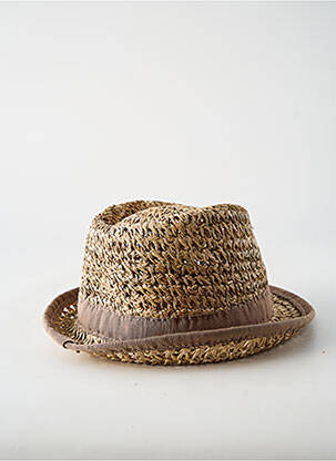 Chapeau bande anti-transpiration marron COUSTILLERES homme