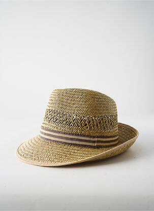 Chapeau bande anti-transpiration marron COUSTILLERES homme