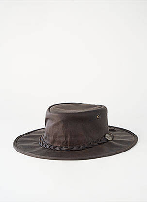 Chapeau bande anti-transpiration marron BARMAH HATS homme
