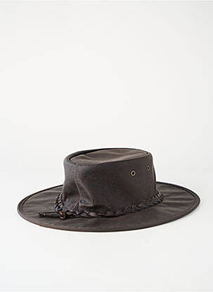 Chapeau bande anti-transpiration marron BARMAH HATS homme
