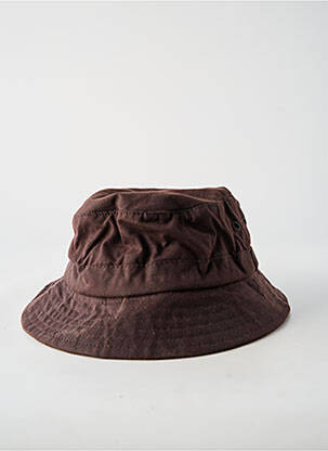 Chapeau tissage popeline marron AUSSIE APPAREL homme
