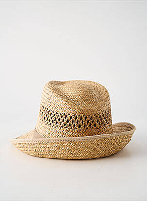 Chapeau bande anti-transpiration beige COUSTILLERES homme