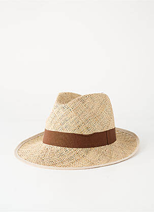 Chapeau bande anti-transpiration marron COUSTILLERES homme