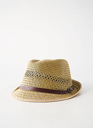 Chapeau bande anti-transpiration marron COUSTILLERES homme