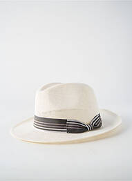 Chapeau imprimé rayures blanc CRAMBES homme