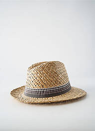 Chapeau imprimé rayures beige CRAMBES homme