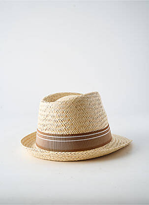 Chapeau imprimé rayures marron CRAMBES homme