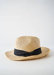 Chapeau forme chapeau paille noir CRAMBES femme