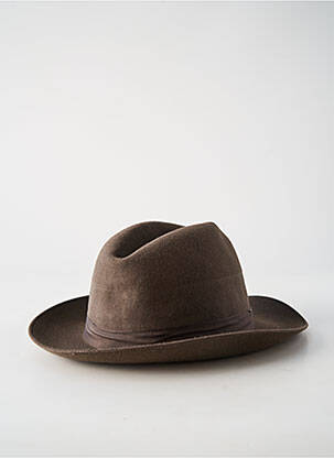 Chapeau tissage popeline marron FLECHET homme