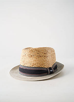 Chapeau imprimé rayures gris GUERRA homme