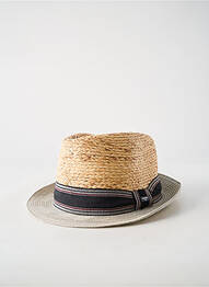 Chapeau imprimé rayures gris GUERRA homme