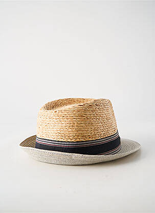 Chapeau imprimé rayures gris GUERRA homme