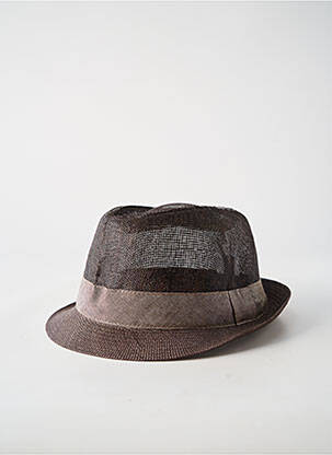 Chapeau bande anti-transpiration marron GUERRA homme