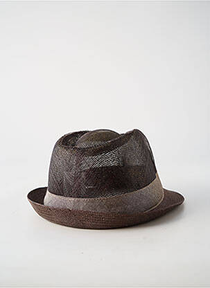 Chapeau bande anti-transpiration marron GUERRA homme
