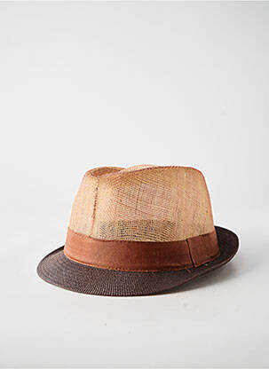 Chapeau bande anti-transpiration marron GUERRA homme