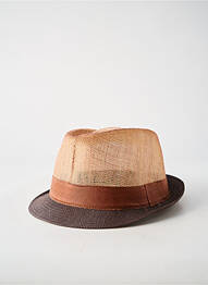 Chapeau bande anti-transpiration marron GUERRA homme