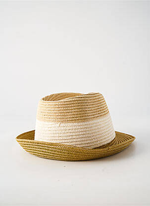 Chapeau forme chapeau paille beige GUERRA femme