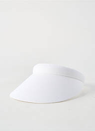 Casquette visière souple blanc CRAMBES femme