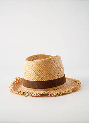 Chapeau forme chapeau paille marron CRAMBES femme