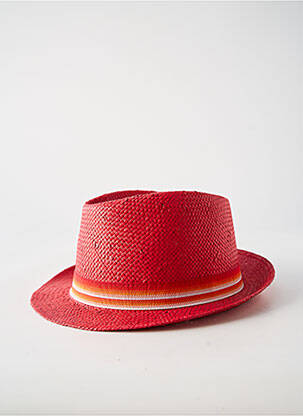 Chapeau imprimé rayures rouge CRAMBES homme