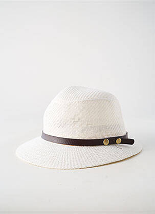 Chapeau bande anti-transpiration blanc MTM femme