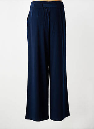 Pantalon large tissage popeline taille normale bleu VILA femme
