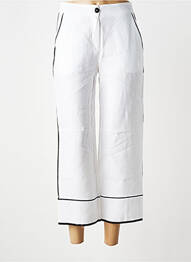 Pantacourt taille normale taille normale blanc MALOKA femme
