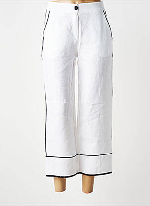 Pantacourt taille normale taille normale blanc MALOKA femme
