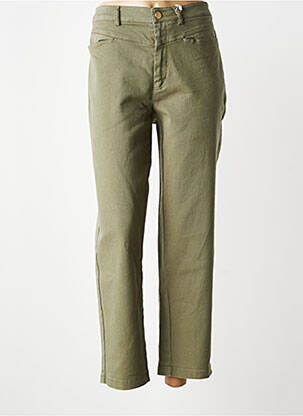Jeans coupe droite stretch taille normale vert VILA femme
