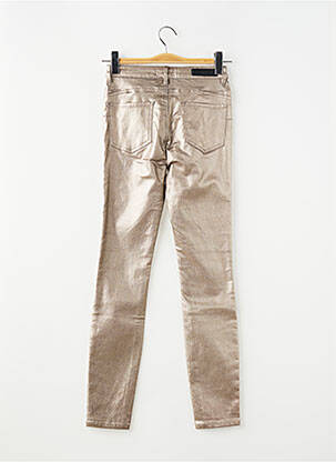 Pantalon slim stretch taille normale or DEELUXE femme