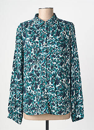Chemisier coupe cintrée manches longues vert LOLA ESPELETA femme