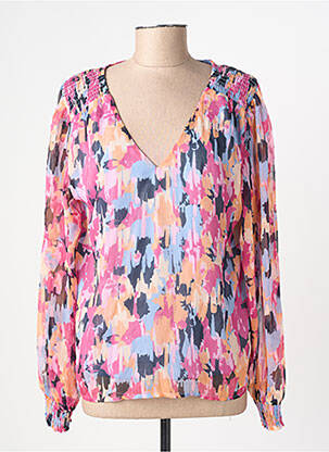 Blouse légère et transparente manches longues rose VILA femme