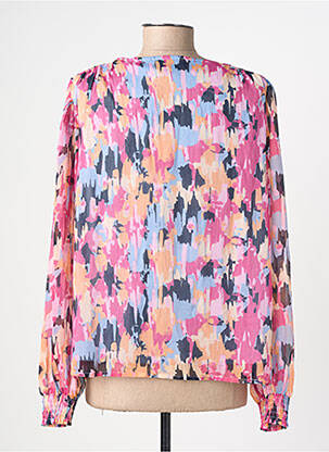 Blouse légère et transparente manches longues rose VILA femme