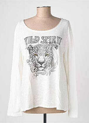 T-shirt manches longues manches longues beige LOLA ESPELETA femme