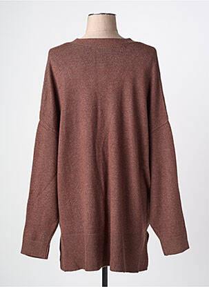 Gilet manches longues stretch marron VILA femme