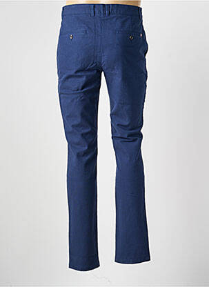 Pantalon chino tissage popeline taille normale bleu CAMBRIDGE homme
