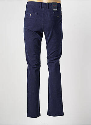 Pantalon chino tissage popeline taille normale bleu CAMBRIDGE homme