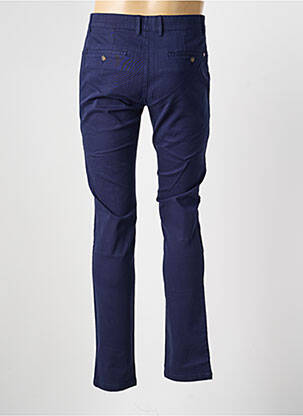 Pantalon chino tissage popeline taille normale bleu fonce CAMBRIDGE homme