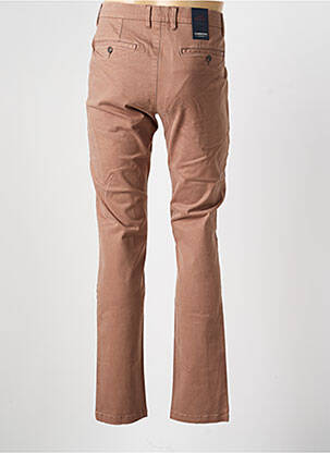 Pantalon chino tissage popeline taille normale marron CAMBRIDGE homme
