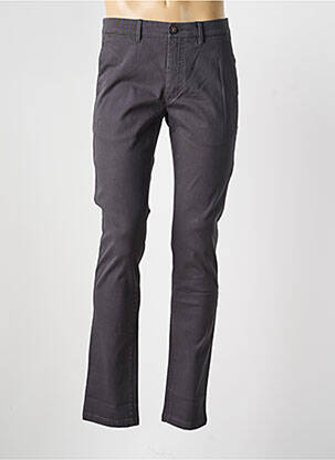 Pantalon chino tissage popeline taille normale gris CAMBRIDGE homme