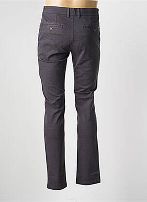 Pantalon chino tissage popeline taille normale gris CAMBRIDGE homme