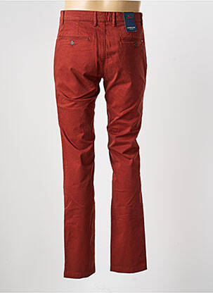 Pantalon chino tissage popeline taille normale orange CAMBRIDGE homme