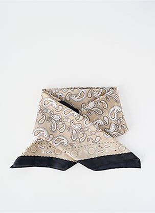 Foulard imprimé cachemire beige C'EST BEAU LA VIE femme