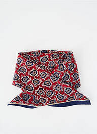 Foulard tissage popeline rouge JULIE GUERLANDE femme