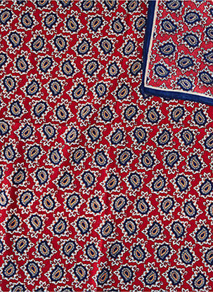 Foulard tissage popeline rouge JULIE GUERLANDE femme