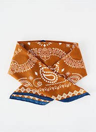 Foulard tissage popeline orange JULIE GUERLANDE femme